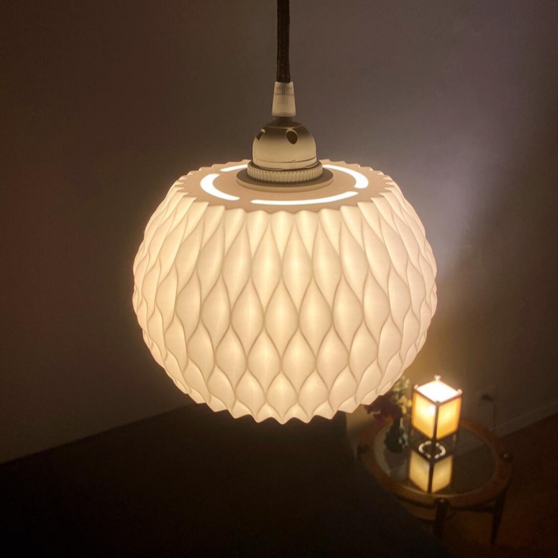 波浪形3D打印灯壳